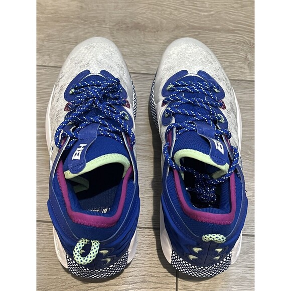 Bryce Harper Under Armour Low ST Baseball Cleats UA 8 Blue White Men's Size 10 - Picture 4 of 10